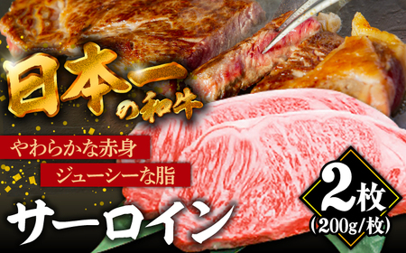 長崎和牛 サーロインステーキ 2人前（200g×2枚）/ 牛肉 ステーキ 長崎産 サーロイン / 南島原市 / ふるさと企画[SBA031]