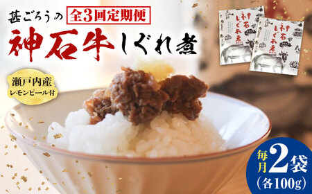 【全3回定期便】神石しぐれ煮 100g×2袋 [BAEC032]しぐれ煮