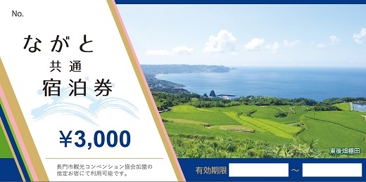 (100002)ながと共通宿泊券3,000円分×10枚