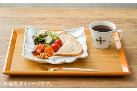 【波佐見焼】「ステンドグラス」波 プレート （大）・マグカップ 食器 皿 【大新窯】 [DC72]  波佐見焼