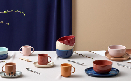 【波佐見ブランド/NUPPU】ジュニアマグ/イエロー プレート/ピンク 2点セット 食器【東京西海】[DD219]