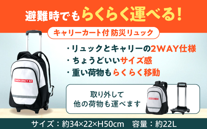 緊急防災３４点セット / 防災グッズ 1人用 災害  備蓄 / 小浜市 / 岸田産業 [BFDJ002-2]