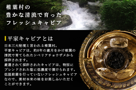 【世界三大珍味×日本三大秘境】HEIKE CAVIAR 3種食べ比べセット20g×3【産地直送】【簡易包装】