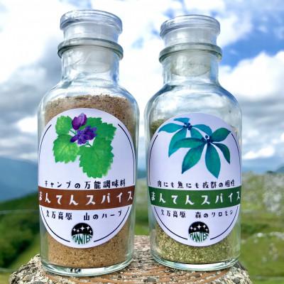 ふるさと納税 久万高原町 まんてんスパイス　山のハーブと森のクロモジ2本セット