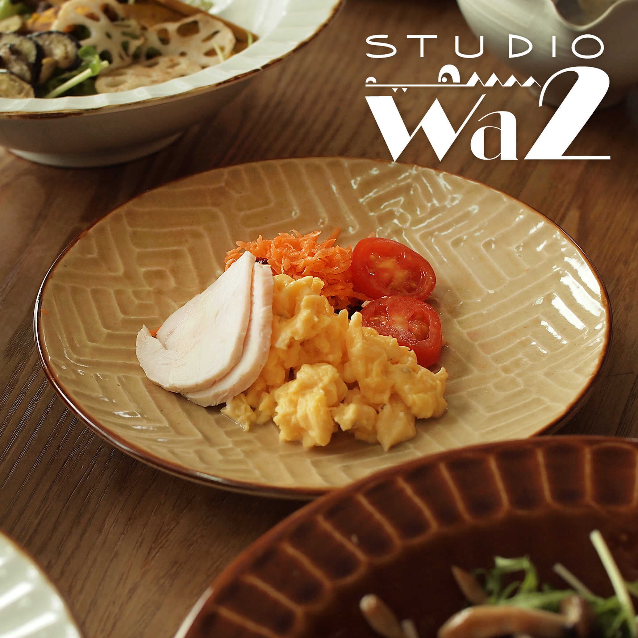 【ふるさと納税】【波佐見焼】SHINOGI 6寸皿 2点セット 黄瀬戸【studio wani】[MB62]