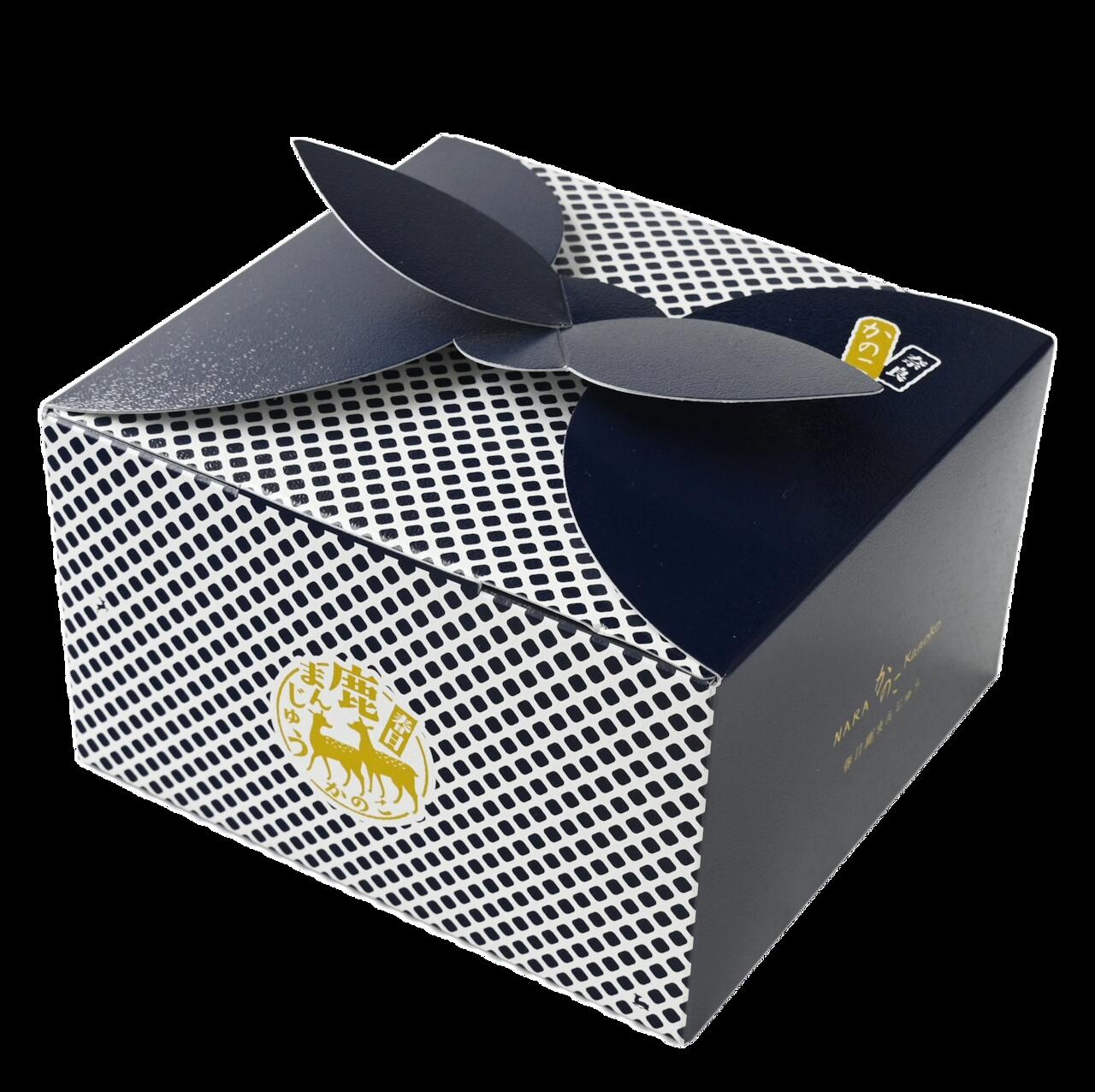 かのこ りぼん箱 6個入り 白あん カスタード りんご 和菓子 まんじゅう あんこ おやつ デザート スイーツ お取り寄せ 春日鹿まんじゅう ギフト プレゼント 贈り物 贈答用 お土産 菊一文珠四郎包