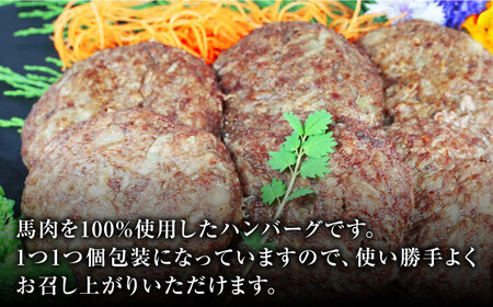 馬肉ハンバーグ 150g×10個 計1.5kg 冷凍 惣菜 おかず ハンバーグ 小分け 馬肉100％ハンバーグ 個包装ハンバーグ 惣菜 湯煎 熊本ハンバーグ 国産ハンバーグ 熊本ハンバーグ 馬肉ハンバ