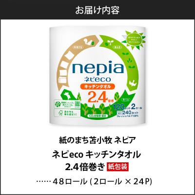 ふるさと納税 苫小牧市 紙のまち苫小牧　ネピecoキッチンタオル2ロール24パック　紙包装 |  | 02
