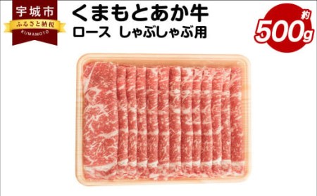 くまもと あか牛 ロース しゃぶしゃぶ用 約500g×1パック 和牛 牛肉