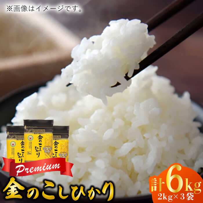 【ふるさと納税】【贅沢な味わい】 令和6年産 スーパープレミアム金のこしひかり 白米 計6kg（2kg×3袋） / お米 精米 ブランド米 ふるさと納税米 / 佐賀県 / 株式会社森光商店 [41ACBW037]