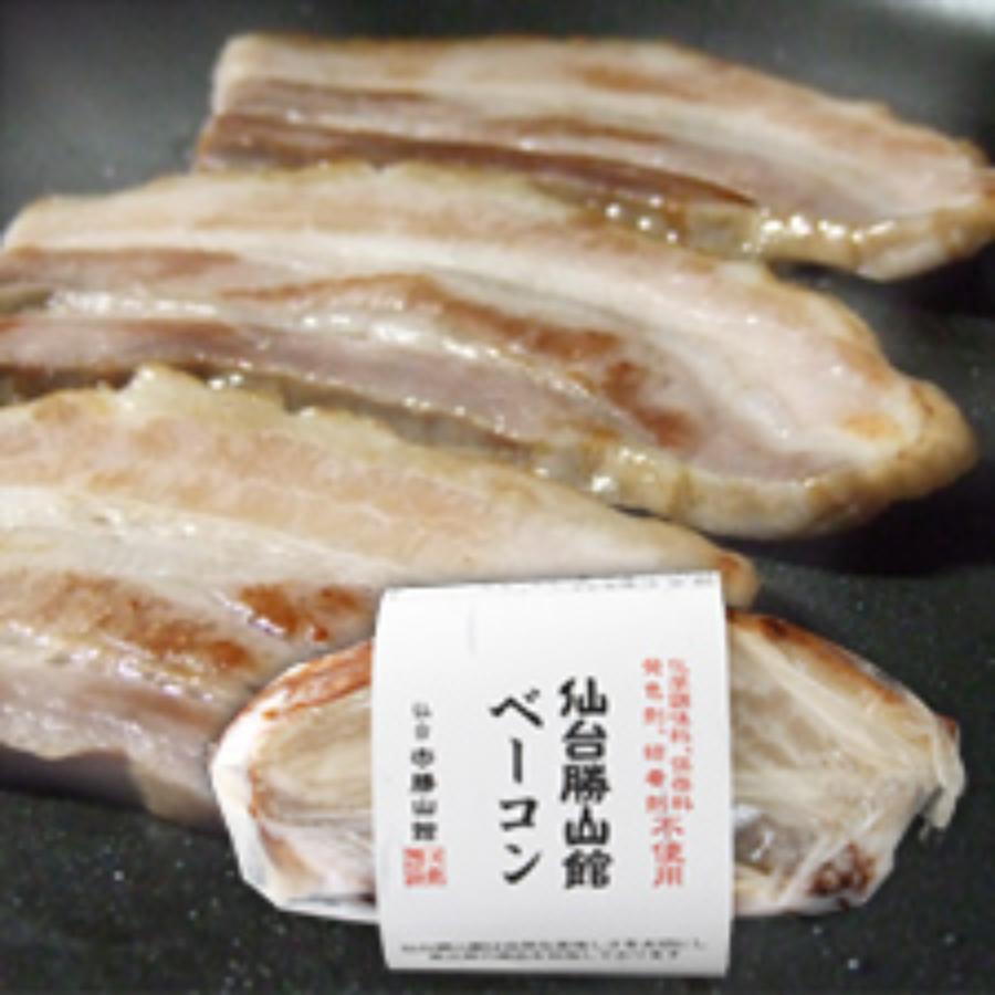 ＜仙台　勝山館＞無添加ベーコン・ソーセージセット12パック