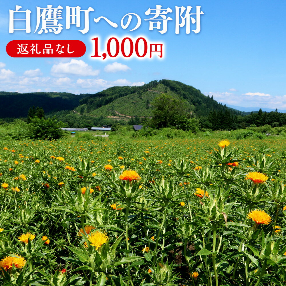 【ふるさと納税】白鷹町への寄附（返礼品はありません） 1,000円 山形県 白鷹町 返礼品なし