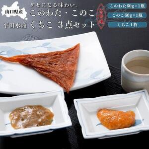 【年内発送】【日本三大珍味】山口県産このわた・このこ・くちこ3点セット