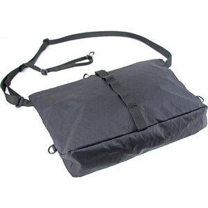 R250 サコッシュ3 ファスナー付き  アーガイルリップストップ  カラー:ブラック