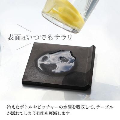 ふるさと納税 北秋田市 soil コースター for ボトル【ブラック】珪藻土 日本製|drlz-070101c |  | 02