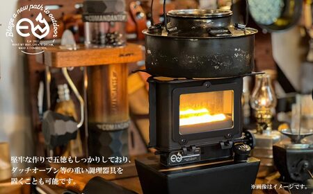 アイロンストーブ E.N Stove MUKU Model Welding E.Nストーブ【E.N Works】 コンパクト 屋外 シルバー キャンプ アウトドア ソロキャン