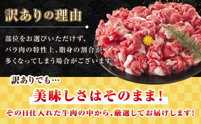 【全3回定期便】【訳あり】【A4~A5ランク】長崎和牛 切り落とし 500g《壱岐市》【株式会社MEAT PLUS】 肉 牛肉 黒毛和牛 焼き肉 ご褒美 冷凍配送 訳あり A5 黒毛和牛 ギフト [J