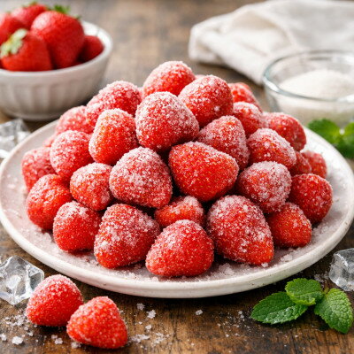 【ふるさと納税】完熟いちごの冷凍1kgパウチ ヘタなし【配送不可地域：離島】【1710059】