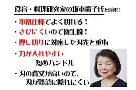 H8-139 子ども用包丁 【左利き】（DI-102） ～台所育児 誕生日プレゼント 進級祝い 入学祝い～