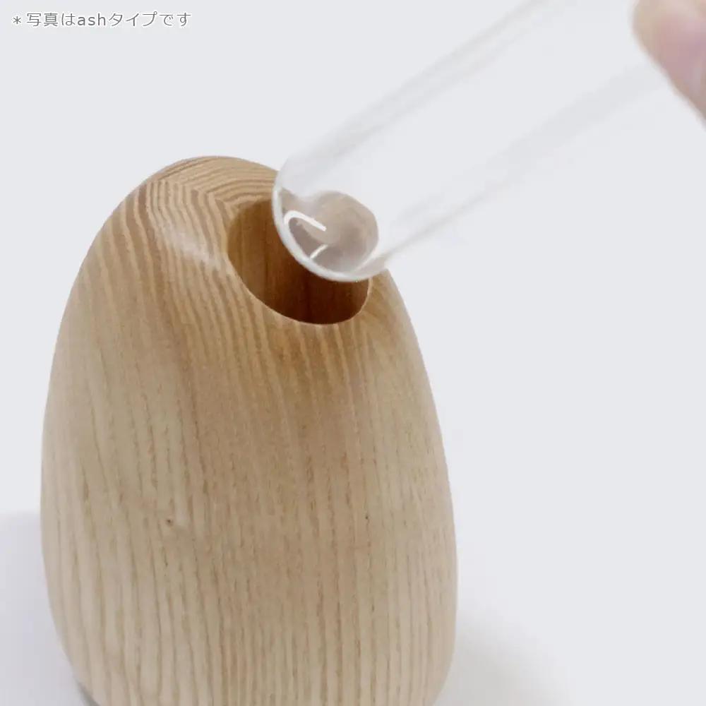 Mango vase - regular　dark gray/SASAKI【旭川クラフト(木製品/一輪挿し)】マンゴーベース / ササキ工芸_03258