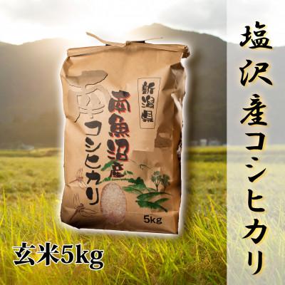ふるさと納税 南魚沼市 【令和8年産 新米】【高級】南魚沼塩沢産こしひかり玄米5kg 新潟の特A地区南魚沼の美味しいお米