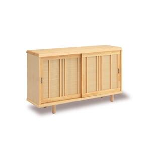 大川家具 国産材 桧材 シューズボックス 令和 引戸 幅151～160cm 1cm単位オーダー