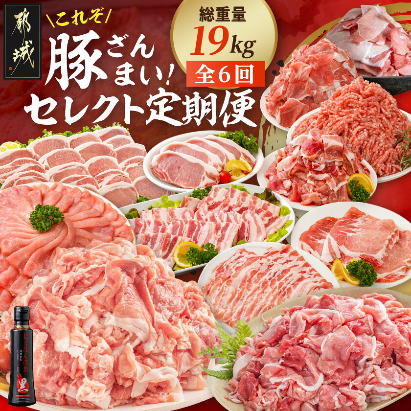 【ふるさと納税】【☆セレクト定期便☆】これぞ「豚ざんまい」！定期便(6ヶ月)≪2027年お届け≫ - 豚肉 セット 使い勝手抜群 アレンジ 定期便 6ヶ月連続定期便 送料無料 T83-6-S004【宮崎県都城市】