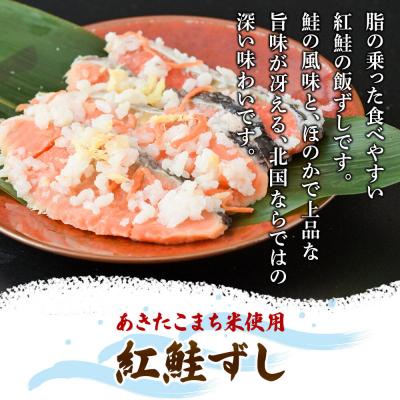 ふるさと納税 八峰町 飯ずし2種セット(紅鮭ずし&にしんずし)250g　各1|16_szk-332501 |  | 01