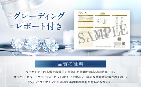 【京セラ】クレサンベール〈ダイヤモンド〉プラチナネックレス【1.0カラット/Dカラー/VVS1/クッションカット/一粒/4月誕生石/GIAグレーディングレポート付き/JPDD1578-FU】｜京セラジ