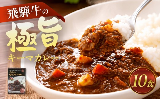 飛騨牛の極旨カレー 10食セット / レトルトカレー セット 飛騨牛と飛騨豚のキーマカレー 10食 ご当地 飛騨牛 牛肉 キーマ カレー 惣菜 常温 常備食 保存食 レトルト 簡単ごはん 時短 30000円 3万円 飛騨市