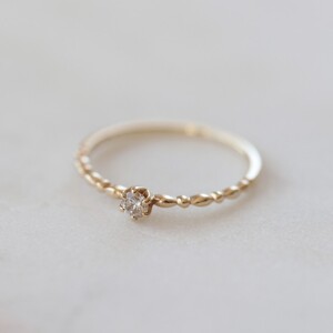 K10YGダイヤモンドリング H-6