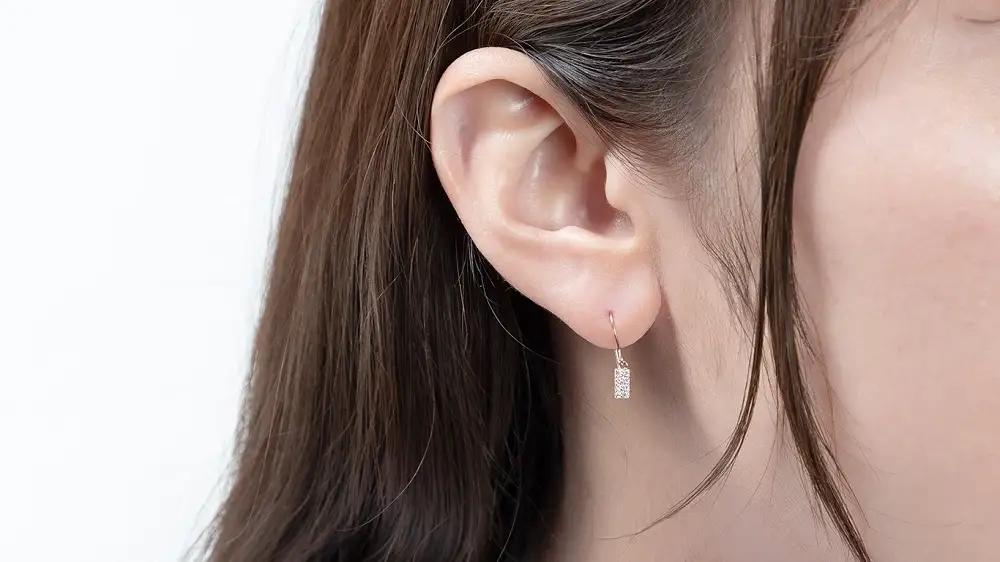 AQ-294　LB-62　 KeriA K10　ラボグロウン　ダイヤモンド　ピアス　アクセサリー　ジュエリー　プレゼント　フック