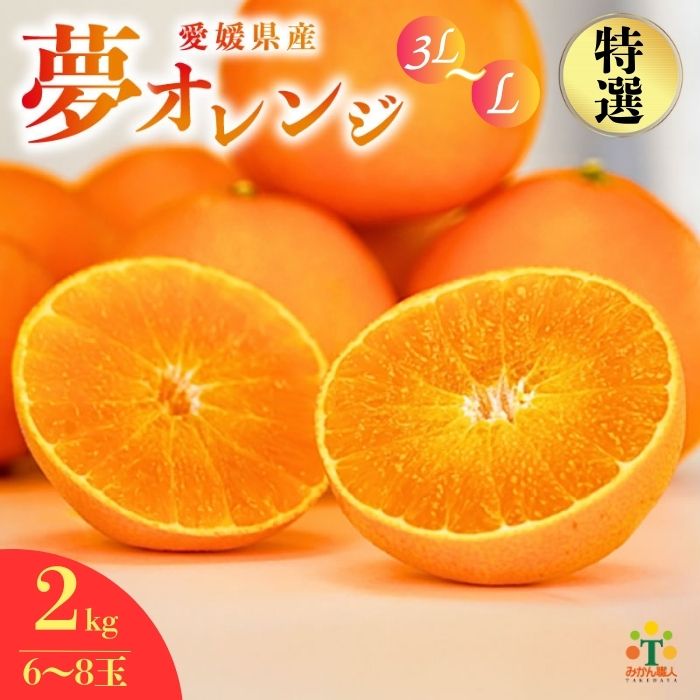 【特選品】 みかん職人の夢オレンジ  2kg【期間：11月中旬～1月中旬】 みかん 愛果28号 紅マドンナ と同品種 紅まどんな と同品種 柑橘 果物 果実 フルーツ かんきつ デザート ミカン 夢オレンジ 贈答 プレゼント ギフト 贈り物 特選  期間限定 数量限定 年末 年始 愛媛県 愛南町 みかん職人武田屋