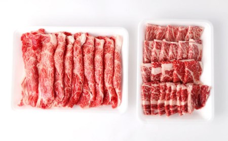 くまもと あか牛 すき焼・焼肉セット② 計1kg 肩ロース焼肉 500g ネックスライス 500g 和牛 国産