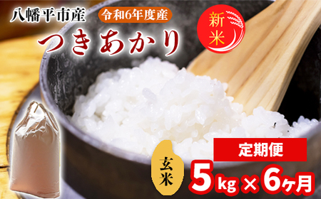 【2024年11月発送開始】 令和6年産 新米 岩手県産 つきあかり 玄米 5kg× 6ヶ月定期便 ／ 米 産地直送 農家直送 【中沢農産】