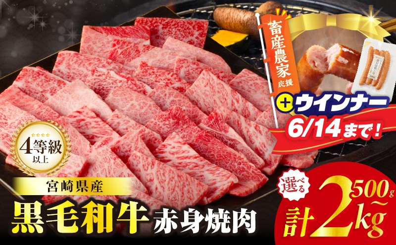
                  【内容量・発送時期が選べる】【畜産農家応援!!】≪肉質等級4等級以上≫黒毛和牛赤身焼肉(計500g 1kg 1.5kg 2kg) 母の日 父の日 肉 牛 牛肉 おかず 国産_T030-0926-U-SKU-C
                
