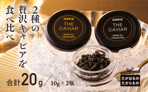 THE・CAVIAR(ザ・キャビア)2種食べ比べセット バエリとオシェトラ詰め合わせ 合計20g [高級 国産 日本産 ギフト 贈答 贈り物 プレゼント お中元 化粧箱入り BAERII OSETRA] TF0507-P00066