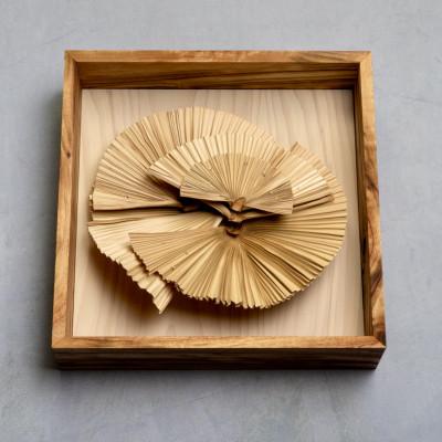 ふるさと納税 伊平屋村 クバの額装KUBANOHOSHI(白木目)Sサイズ |  | 02