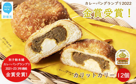 カレーパン グランプリ金賞受賞 カリットカリー 12個（3種×4個) 詰合せ 冷凍 惣菜パン