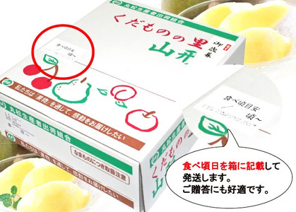 《先行予約》令和8年産 山形セレクション認定品 洋梨「追熟 ラ・フランス 」秀品 サイズおまかせ 5kg（14 - 18玉） 山形県産 【2026年10月末頃から2027年1月頃発送予定】2026年産