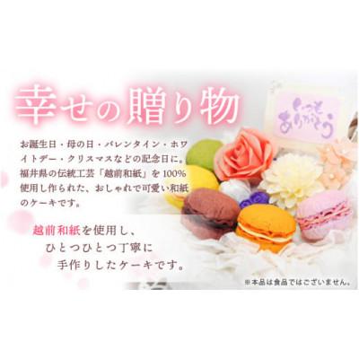 ふるさと納税 越前町 幸せの贈り物 和紙のケーキ マカロンタイプ chouchou《シュシュ》 |  | 01