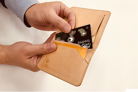 国産牛ヌメ革　カードケースウォレット（ショートサイズ）