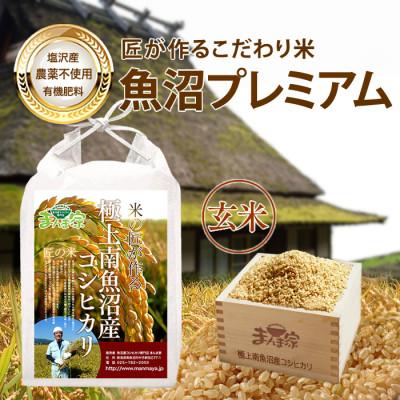 ふるさと納税 南魚沼市 【7年産新米予約】特別栽培米「南魚沼産コシヒカリ」(栽培期間中農薬・化学肥料不使用)玄米5kg