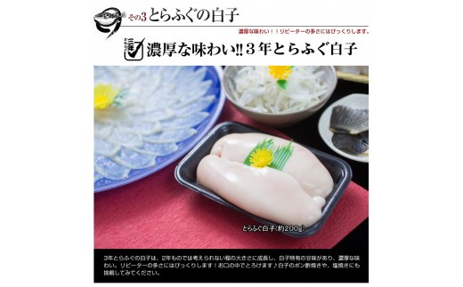 【若男水産】3年とらふぐ特選フルコースセット 豪華10点盛り(5～6人前) 