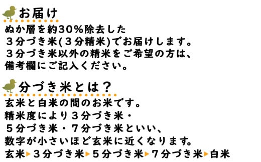 AS-2020 合鴨農法で育てた｢あいがも米(3分づき)5kg｣