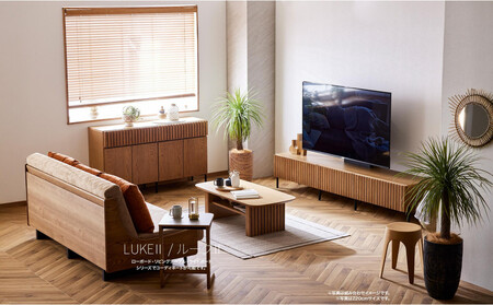 テレビボード 220cm ローボードタイプ ルーク＜オークヴィンテージナチュラル＞【モーブル／大川家具】
