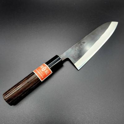 ふるさと納税 茅野市 三徳包丁　ステン　黒打　165mm