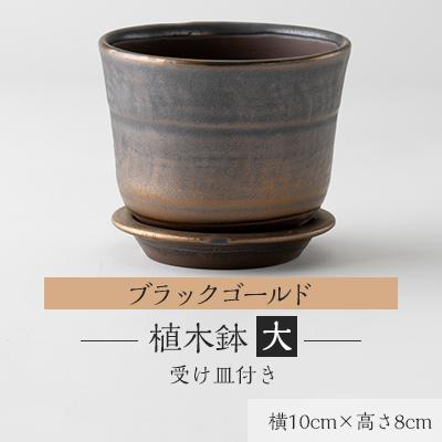ふるさと納税 瀬戸市 ブラックゴールド 植木鉢 大