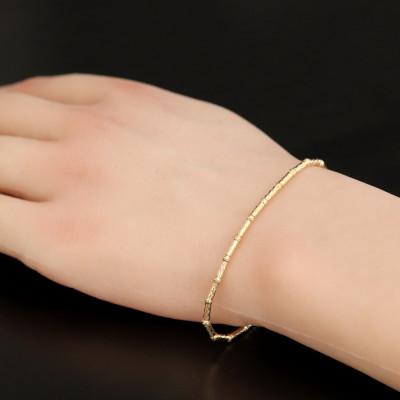 ふるさと納税 山梨市 K18パイプボールブレスレット【長さ18cm】 |  | 02