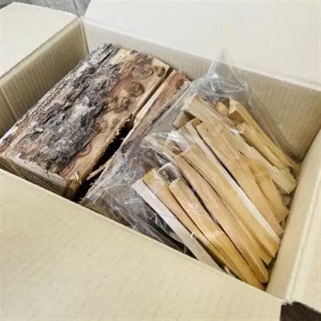 スウェーデントーチ焚き付けセット 5kg 北海道産 広葉樹 薪 キャンプ_北海道産 道東産 広葉樹 木の皮 焚き付け 用 薪 焚き火 初心者 ソロキャンプ キャンプ 10000円 北海道 釧路町 釧路